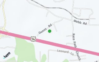 Map of 225 Gunns Road, Ellenboro, NC 28040, USA