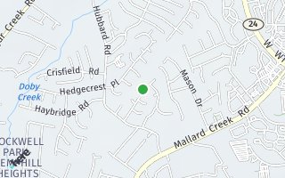 Map of 7425 Hubbard Woods Rd, Charlotte, NC 28269, USA