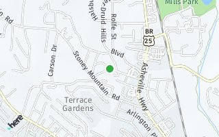 Map of 214 Mansfield Street, Hendersonville, NC 28792, USA