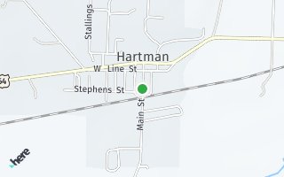 Map of Rt2 Hartman, Hartman, AR 72840, USA