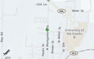 Map of 911 Riddell St Duplex, Clarksville, AR 72830, USA
