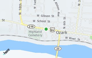 Map of 1121 W. Hwy 64, Ozark, AR 72949, USA
