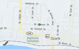 Map of , Ozark, AR 72949, USA