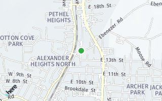 Map of 1404 N. Ridge Avenue, Kannapolis, NC 28083, USA