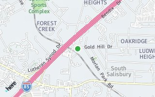 Map of 613 Gold Hill Drive, Salisbury, NC 28146, USA