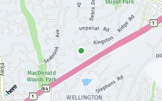 Map of 105 Hillsdale Ct, Cary, NC 27511, USA