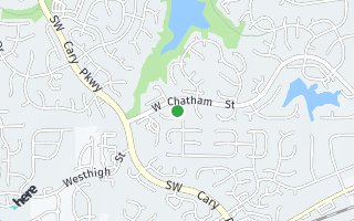 Map of 105 Chatsworth Street, Cary, NC 27513, USA