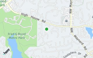 Map of 100 Ridge Hollow Court, Cary, NC 27513, USA