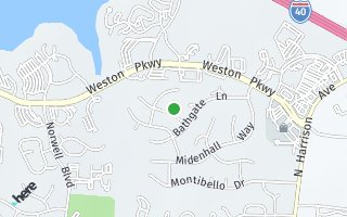 Map of 104 Willesden Drive, Cary, NC 27513, USA
