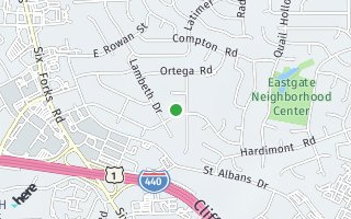 Map of 409 Dartmouth Road, Raleigh, NC 27609, USA