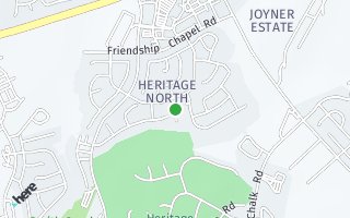 Map of 1349 Heritage Heights Lane, Wake Forest, NC 27587, USA