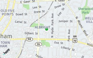 Map of 1003 Lowry Ave Unit D, Durham, NC 27701, USA