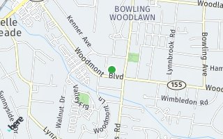 Map of 407 Woodmont Hall, Nashville, TN 37205, USA