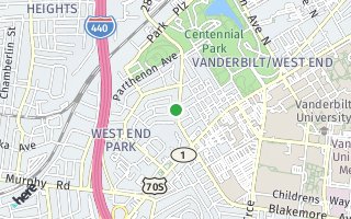 Map of 205 31st ave N 102, Nashville, TN 37203, USA