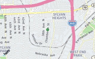 Map of 329 Chamberlin, Nashville, TN 37209, USA