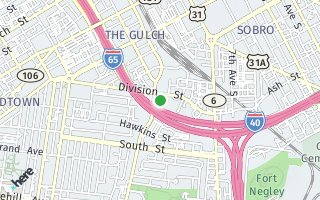 Map of 700 12th Ave S #606, Nashville, TN 37203, USA