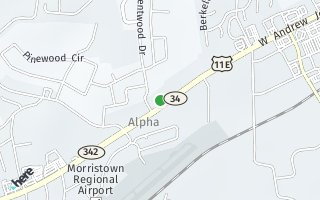 Map of 4860 W Andrew Johnson Hwy, Morristown, TN 37814, USA