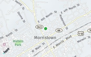 Map of 410 N Hill St, Morristown, TN 37814, USA