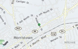 Map of 703 E 2nd North St, Morristown, TN 37814, USA