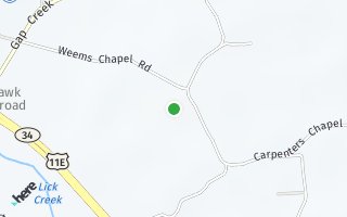 Map of 2605 Carpenters Chapel Rd, Mosheim, TN 37818, USA