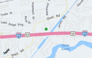 Map of 904  Levee Ln., Chesapeake, VA 23323, USA