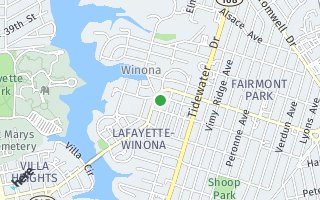 Map of 1619 Lafayette Blvd, Norfolk, VA 23509, USA