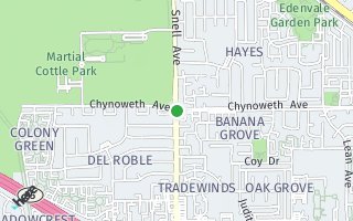 Map of Snell Avenue and Chynoweth, San Jose, CA 95136, USA