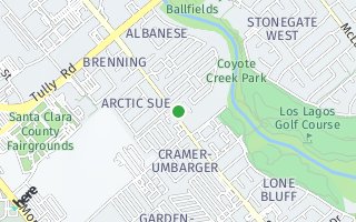 Map of 2619  Senter Creek Court, San Jose, CA 95111, USA