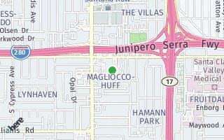 Map of 2968 Moorpark Ave #5, San Jose, CA 95128, USA