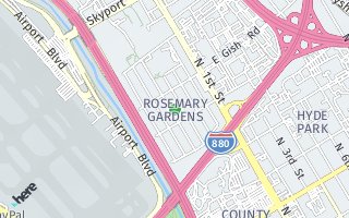 Map of 1342 Forrestal Ave, San Jose, CA 95110, USA