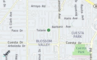 Map of 932 Tulane Dr, Mountain View, CA 94040, USA