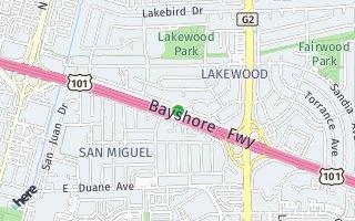 Map of 818 Lakewood Dr, Sunnyvale, CA 94089, USA