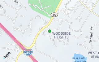 Map of 205 Eleanor Dr, Woodside, CA 94062, USA