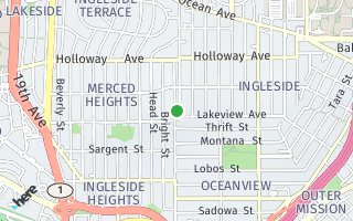 Map of 510 Orizaba Ave, San Francisco, CA 94132, USA