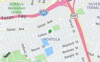 Map of 565 Bowdoin St, San Francisco, CA 94134, USA