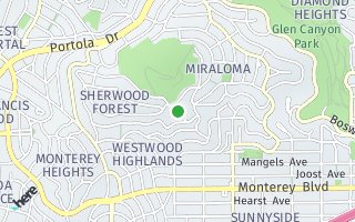 Map of 43 Hillcrest Ct, San Francisco, CA 94127, USA