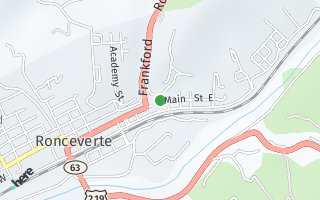 Map of 179  W. Main Street, Apt 1, Ronceverte, WV 24970, USA