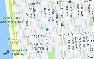 Map of 1718 41st Avenue, San Francisco, CA 94122, USA