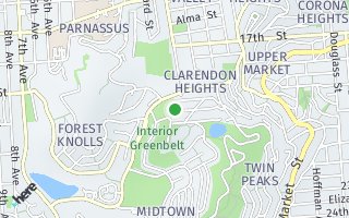 Map of 190 St Germain Avenue, San Francisco, CA 94114, USA