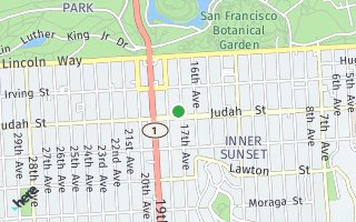 Map of 1383 17th Avenue, San Francisco, CA 94122, USA