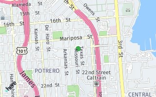 Map of 1317 18th Street, San Francisco, CA 94107, USA