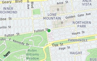 Map of 2271 Fulton Street, San Francisco, CA 94117, USA