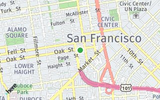 Map of 255 Oak St, San Francisco, CA 94102, USA