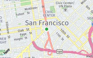Map of 1228 Grove 4, San Francisco, CA 94117, USA