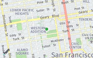 Map of 1180 Eddy St Unit D, San Francisco, CA 94109, USA
