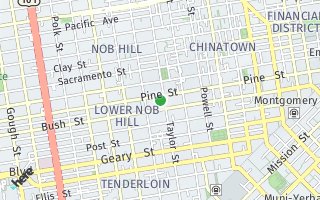 Map of 1001 Pine Street 704, San Francisco, CA 94109, USA