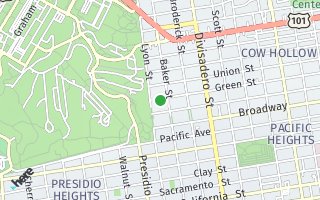 Map of 2845 Green Street, San Francisco, CA 94123, USA
