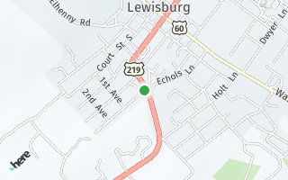 Map of 209 FRAZIER ST, Lewisburg, WV 24901, USA