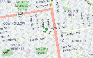 Map of 1750 Vallejo Street A, San Francisco, CA 94123, USA