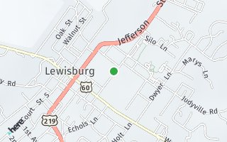 Map of 411 James River Road, Lewisburg, WV 24901, USA